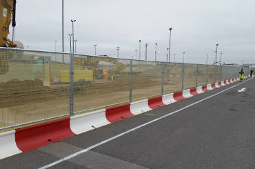 Mass Safety Barriers Set up Alongside a Road to Block a Construction Site - Homepage Image
