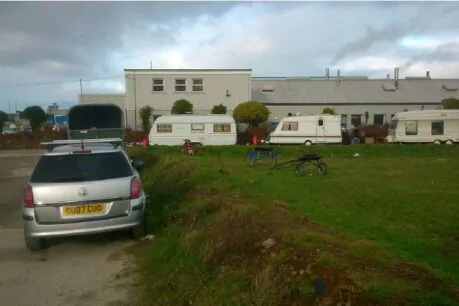 Traveller site in Redruth